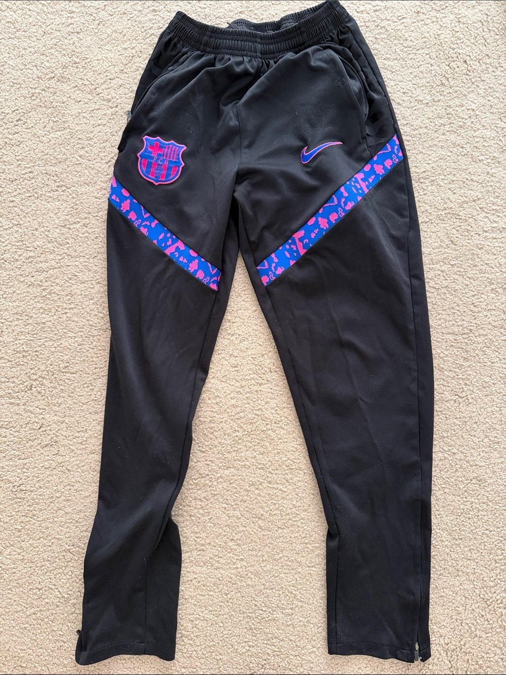 Nike FC Barcelona Strike Track Pants Black & Blue
